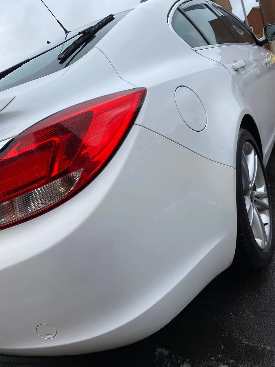 White saloon exterior gleaming after a valet in Louth